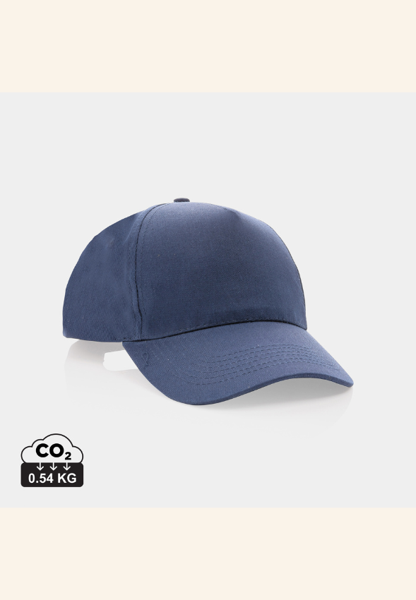 Casquette 5 panneaux en coton recyclé 190gr Élarine