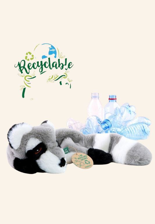 Peluche raton laveur pour chien