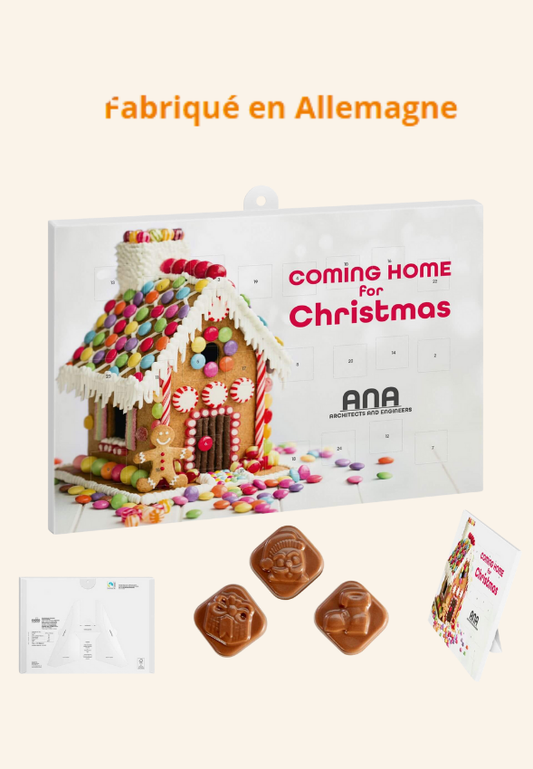 Calendrier de l'avent mural et de table