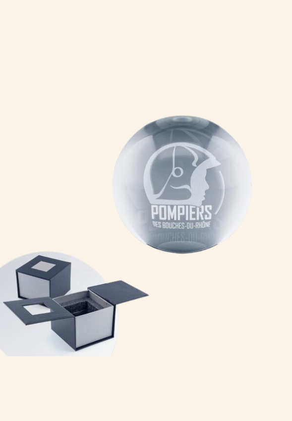 Trophée Sphère en Verre 6 cm Darien