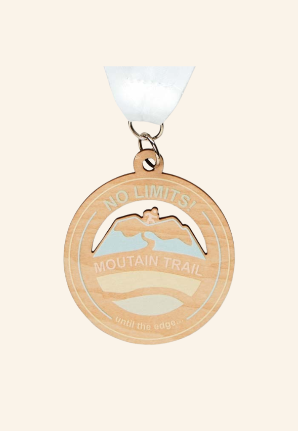 Médaille en bois de forme personnalisée BOlt
