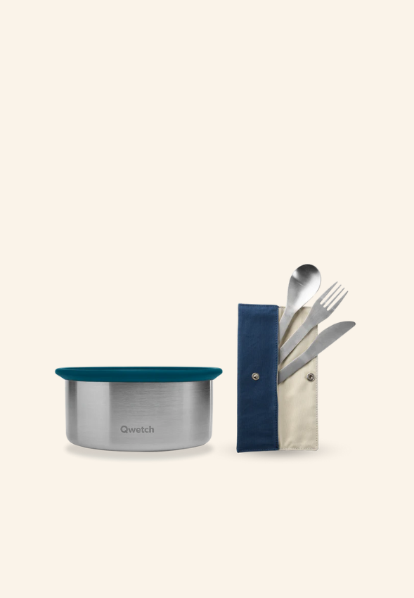 Kit Lunch box et couverts Qwetch