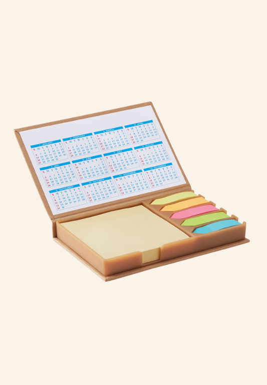 notes de bureau avec calendrier 2026 MEMODUO