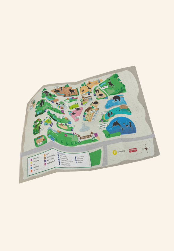 Plan touristique papier graines EMILY