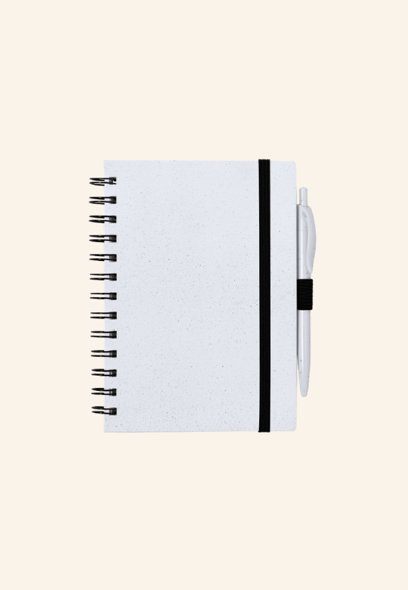 Set carnet A5 70 feuilles et stylo recyclé Bart