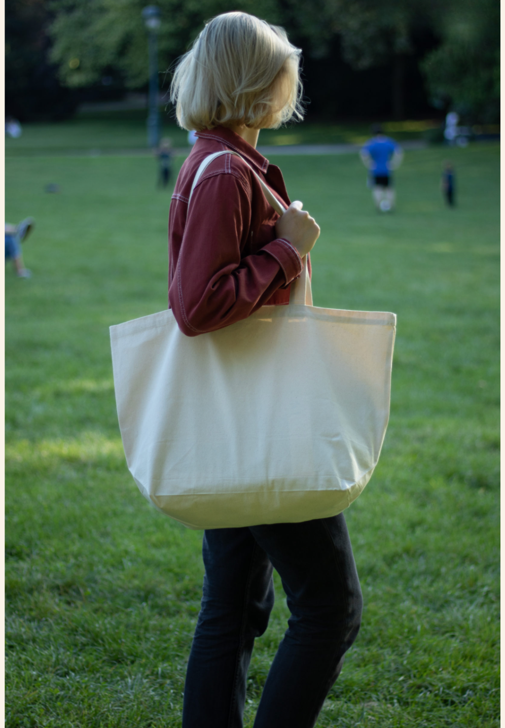Cabas avec soufflet en coton 220 gsm BETTY