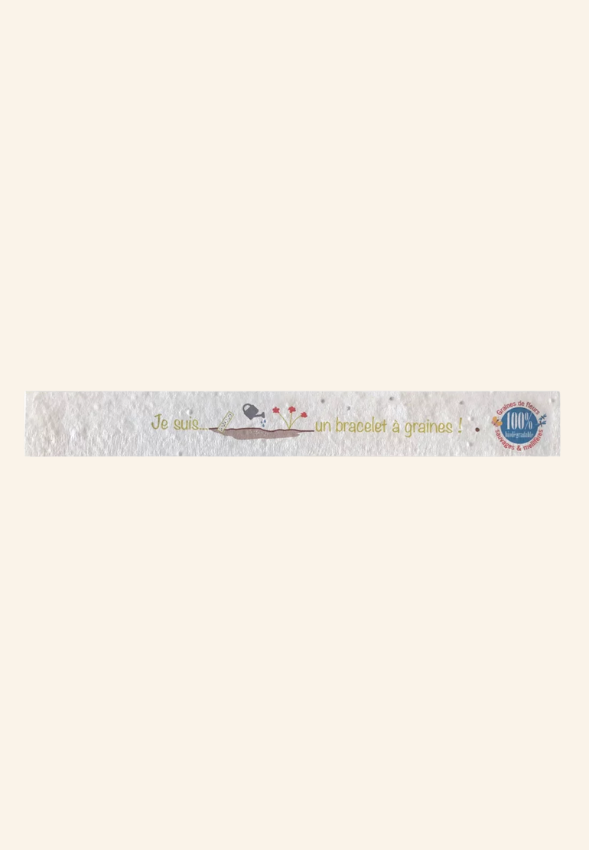 Bracelet papier graines Juno