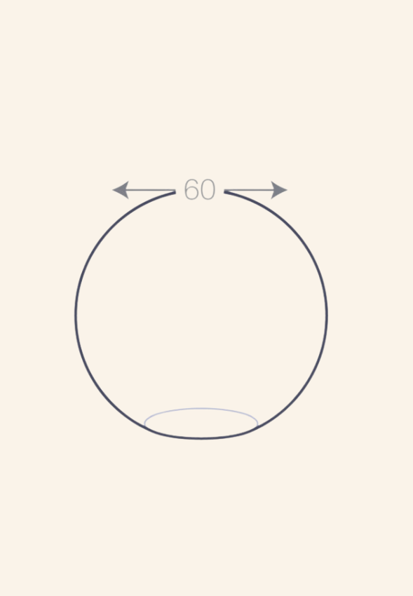 Trophée Sphère en Verre 6 cm Darien