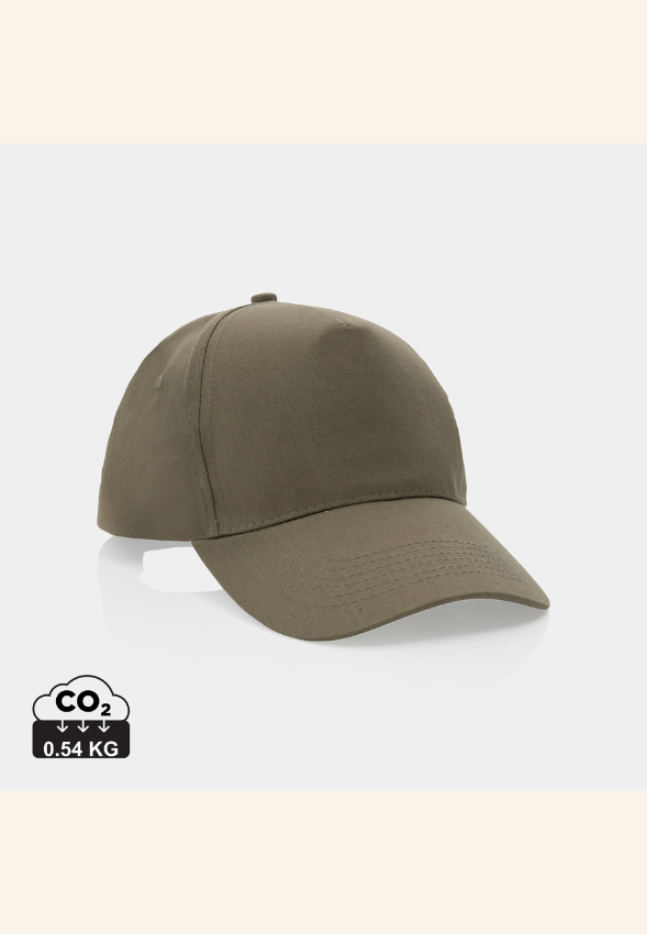 Casquette 5 panneaux en coton recyclé 190gr Élarine