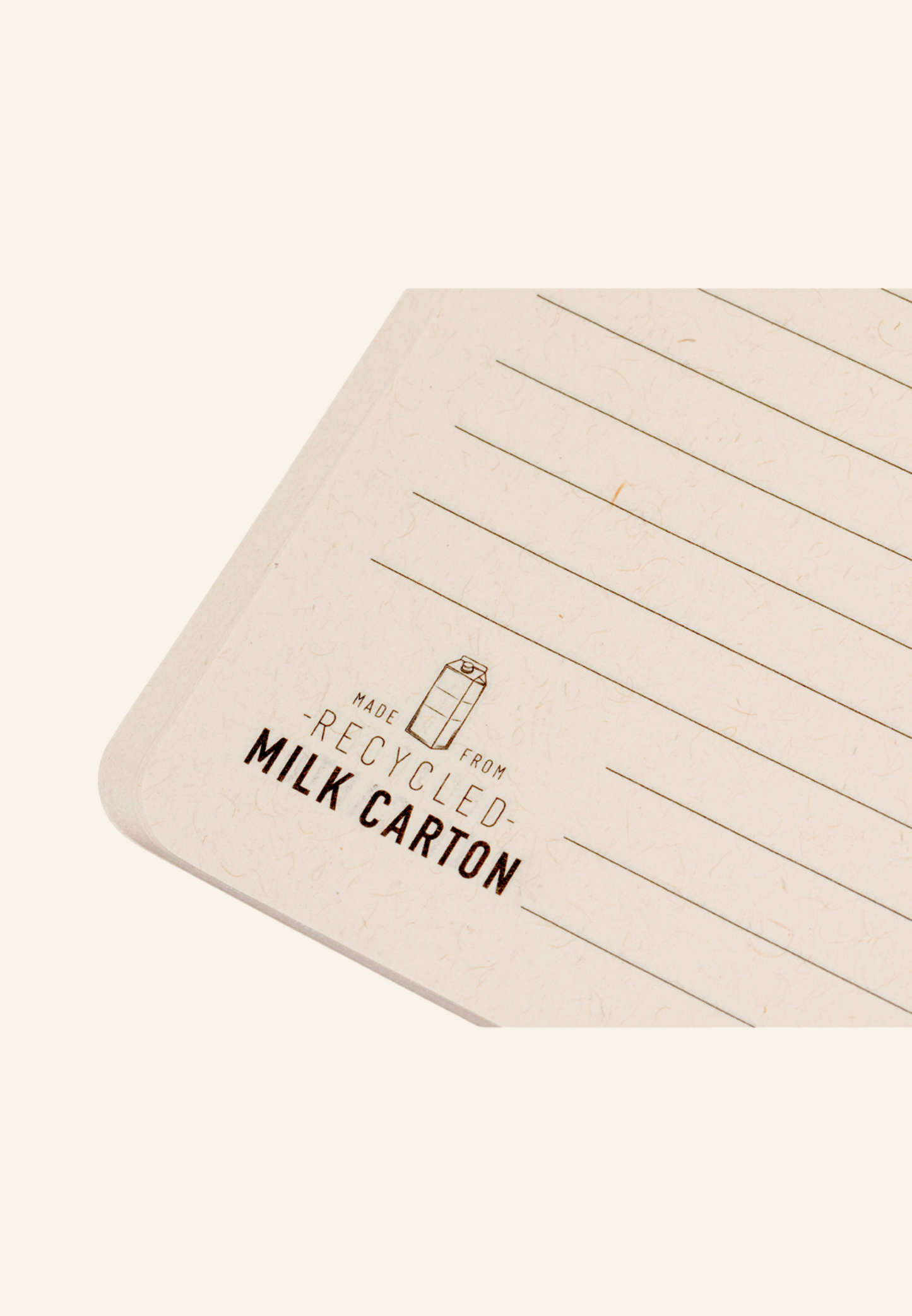 Carnet 60 Feuilles A5 cartons de lait recyclés Lagnie
