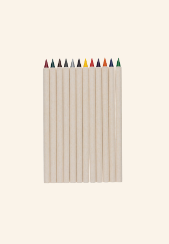 set de 12 crayons de couleur Timaël