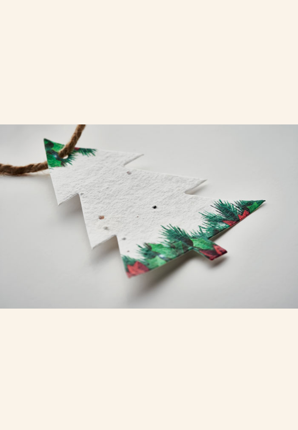 Décoration de sapin papier semences TREE