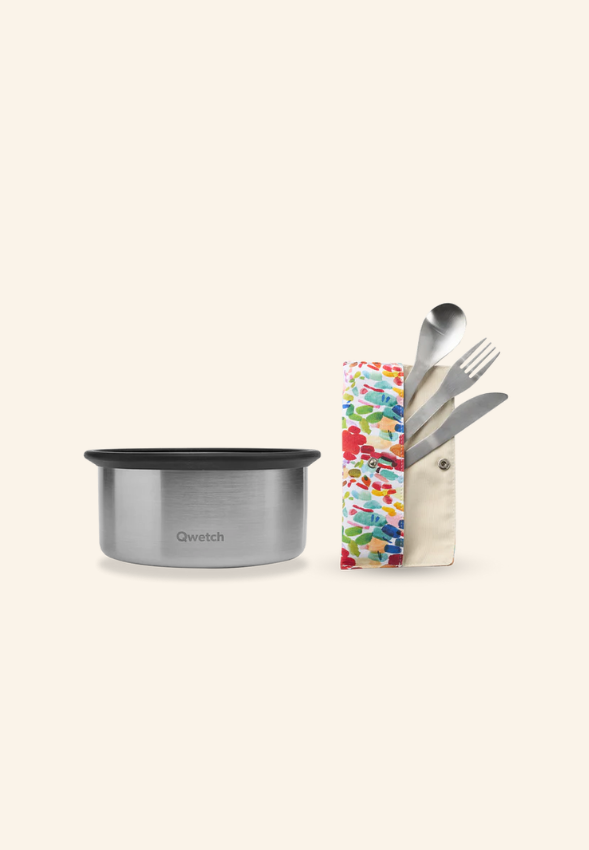 Kit Lunch box et couverts Qwetch