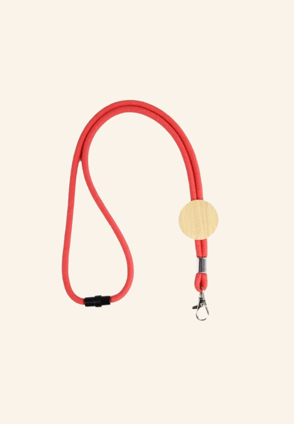 Tour de cou en bois et coton WoodyTag