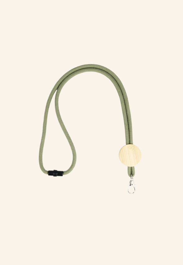 Tour de cou en bois et coton WoodyTag