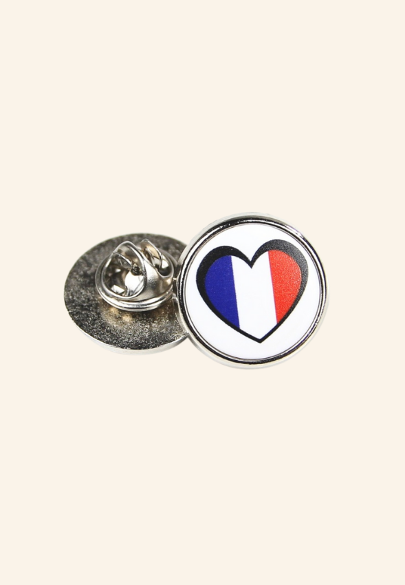 Pin's rond en métal 25mm SilverDot