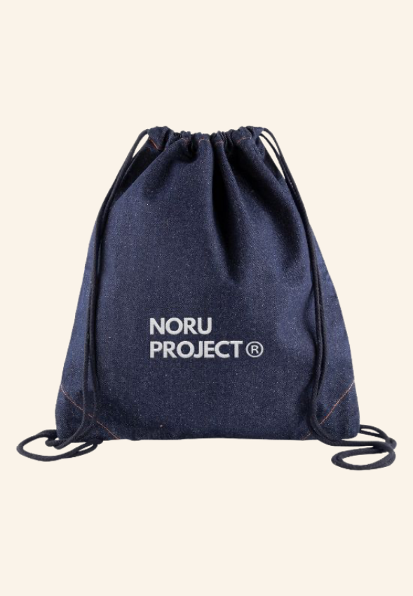 Sac à dos en jean à cordes en coton recyclé Kervian