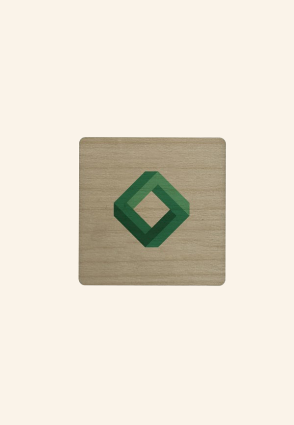 Badge aimanté en bois 3 formes WoodMag
