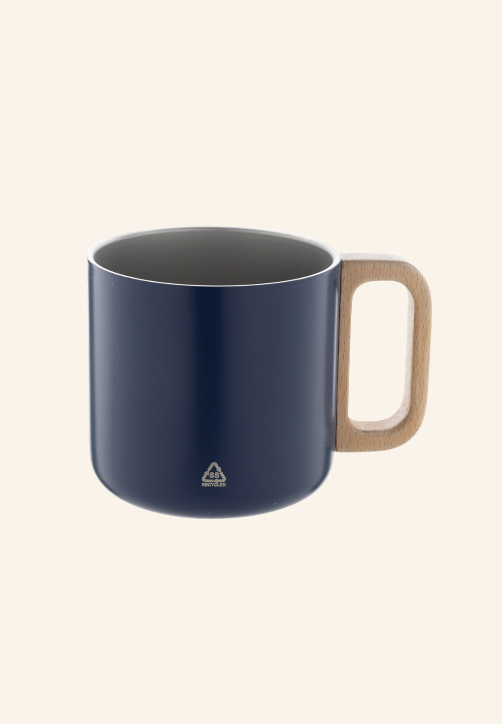 Mug thermos 350 ml acier inoxydable recyclé et bois Augustin