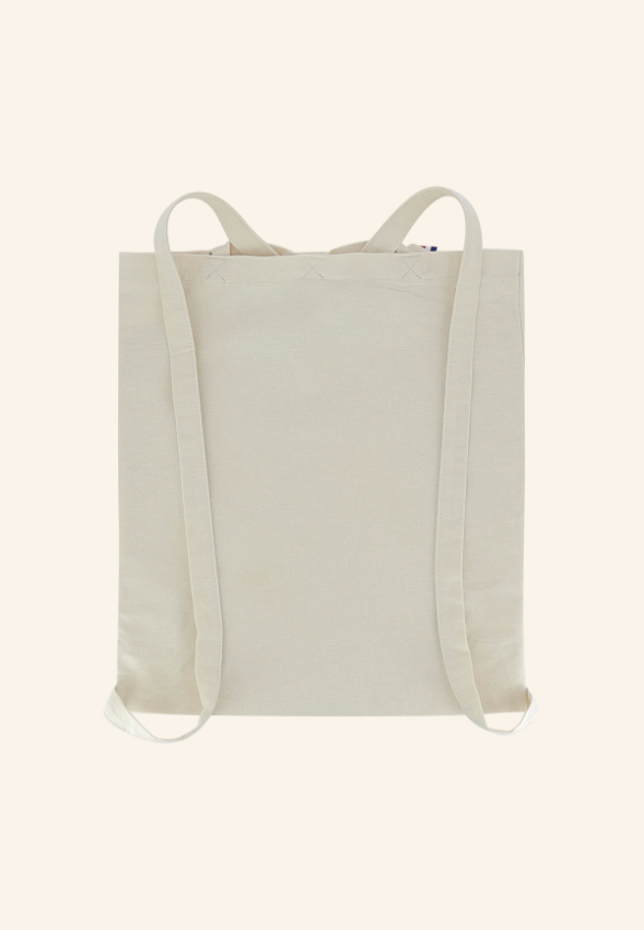 Totebag à dos 250g en coton recyclé Élina