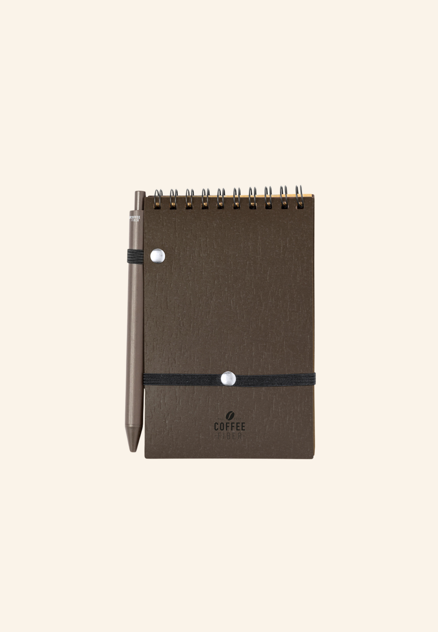 Bloc notes et stylo A6 à bille en fibre de café OLE