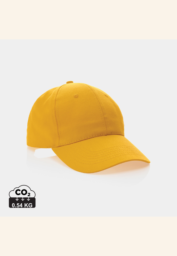 Casquette 6 panneaux en coton recyclé 190gr Maïlora