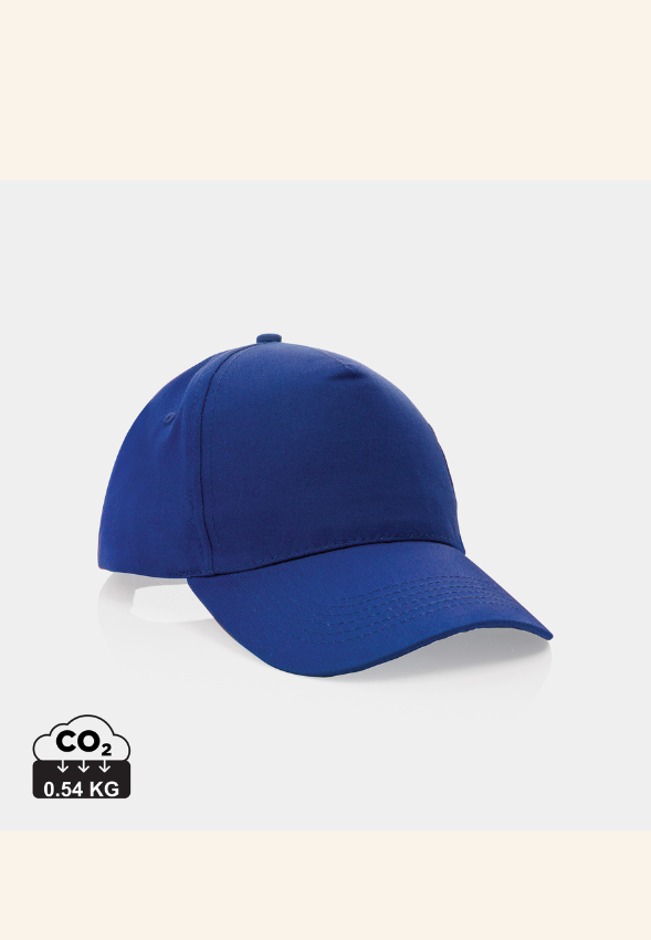 Casquette 5 panneaux en coton recyclé 190gr Élarine