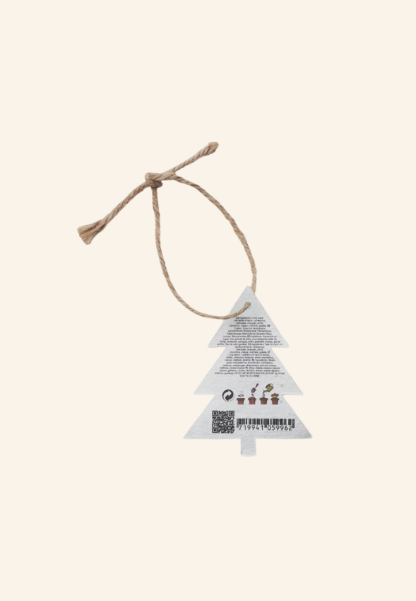 Décoration de sapin papier semences TREE
