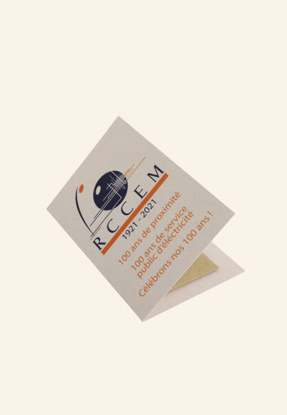 Carte en papier végétal Calista