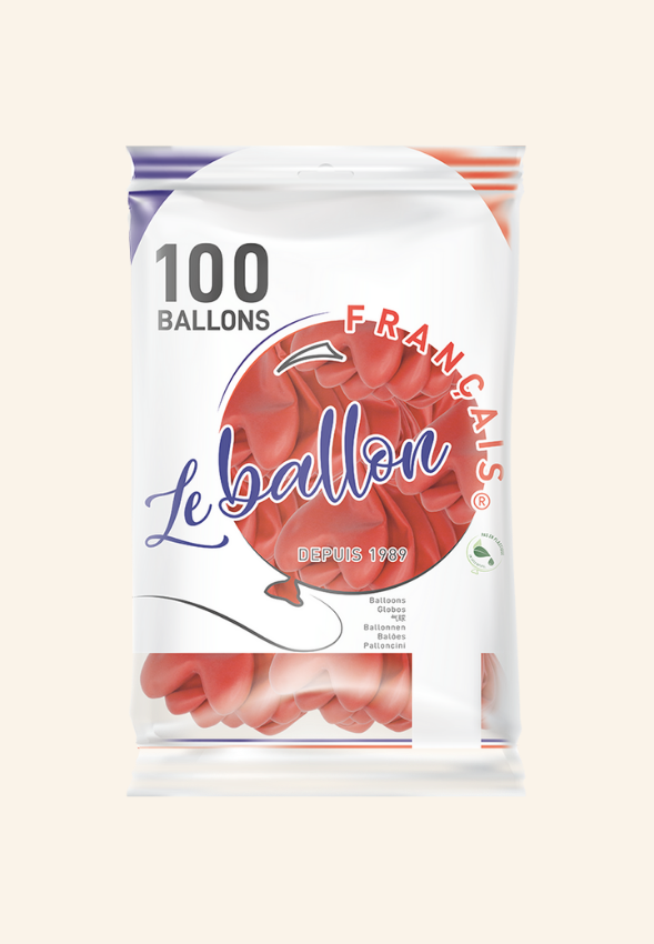 Ballons en forme de coeur en latex naturel Céloré