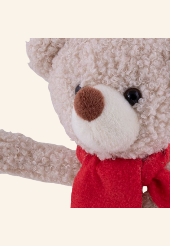 Ours en peluche écharpe rouge Orvian