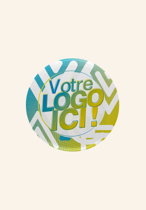 Badge textile attache épingle BadgePro