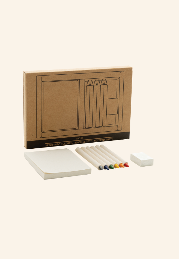 Set de 6 crayons avec carnet Eloyane