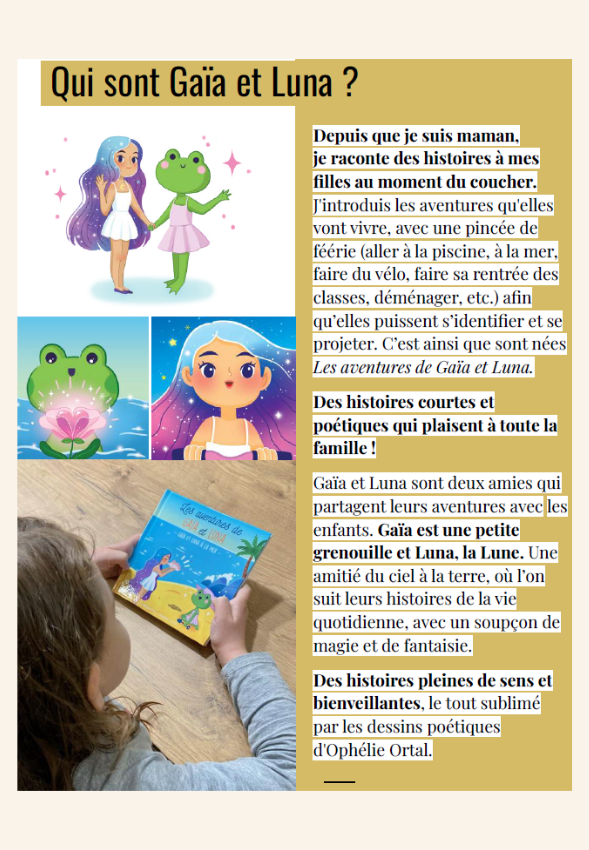 Livre personnalisable : Les aventures de Gaïa et Luna