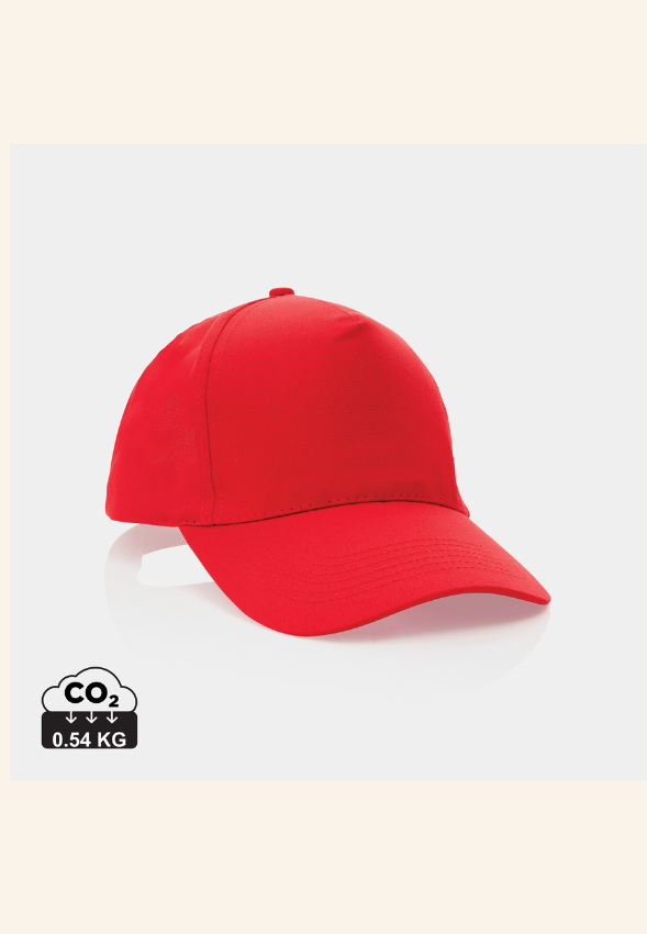 Casquette 5 panneaux en coton recyclé 190gr Élarine