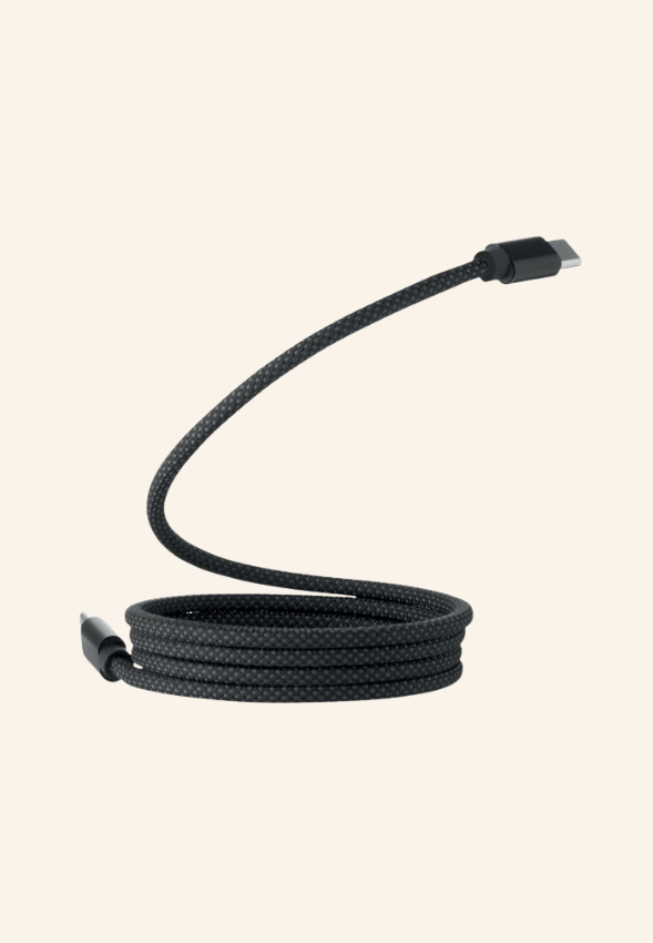 Chargeur type C magnétique tressé rPET 60W Élyo