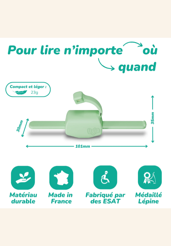 Lampe de lecture multifonctions 3-en-1 Lezia