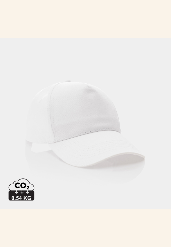 Casquette 5 panneaux en coton recyclé 190gr Élarine
