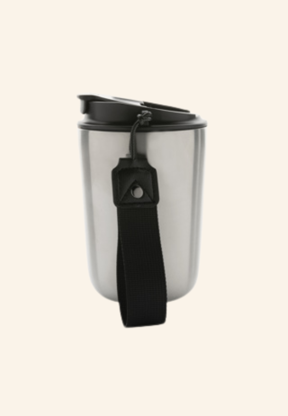 Mug iso en acier inoxydable recyclé 380ml Pacu