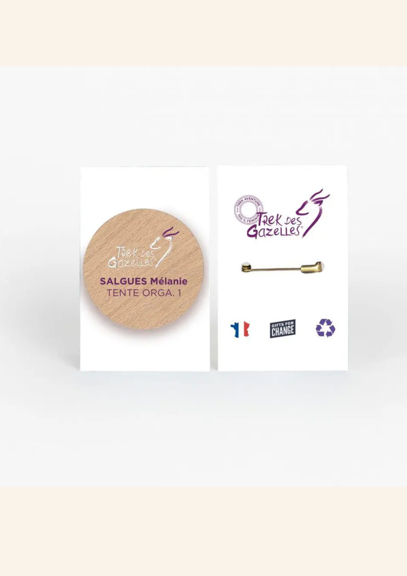 Badge Rond en bois Yoshi