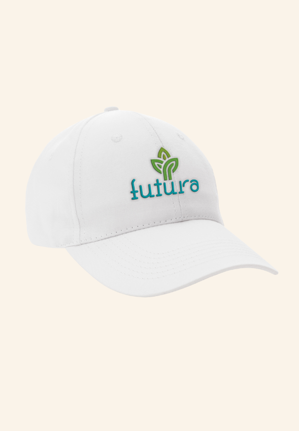 Casquette 6 panneaux en coton recyclé 190gr Maïlora