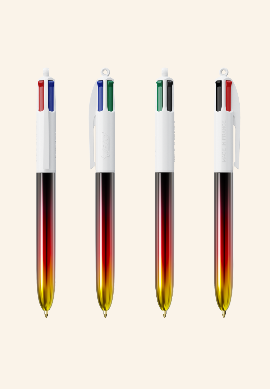 Stylo BIC 4 couleurs Flavie Flags