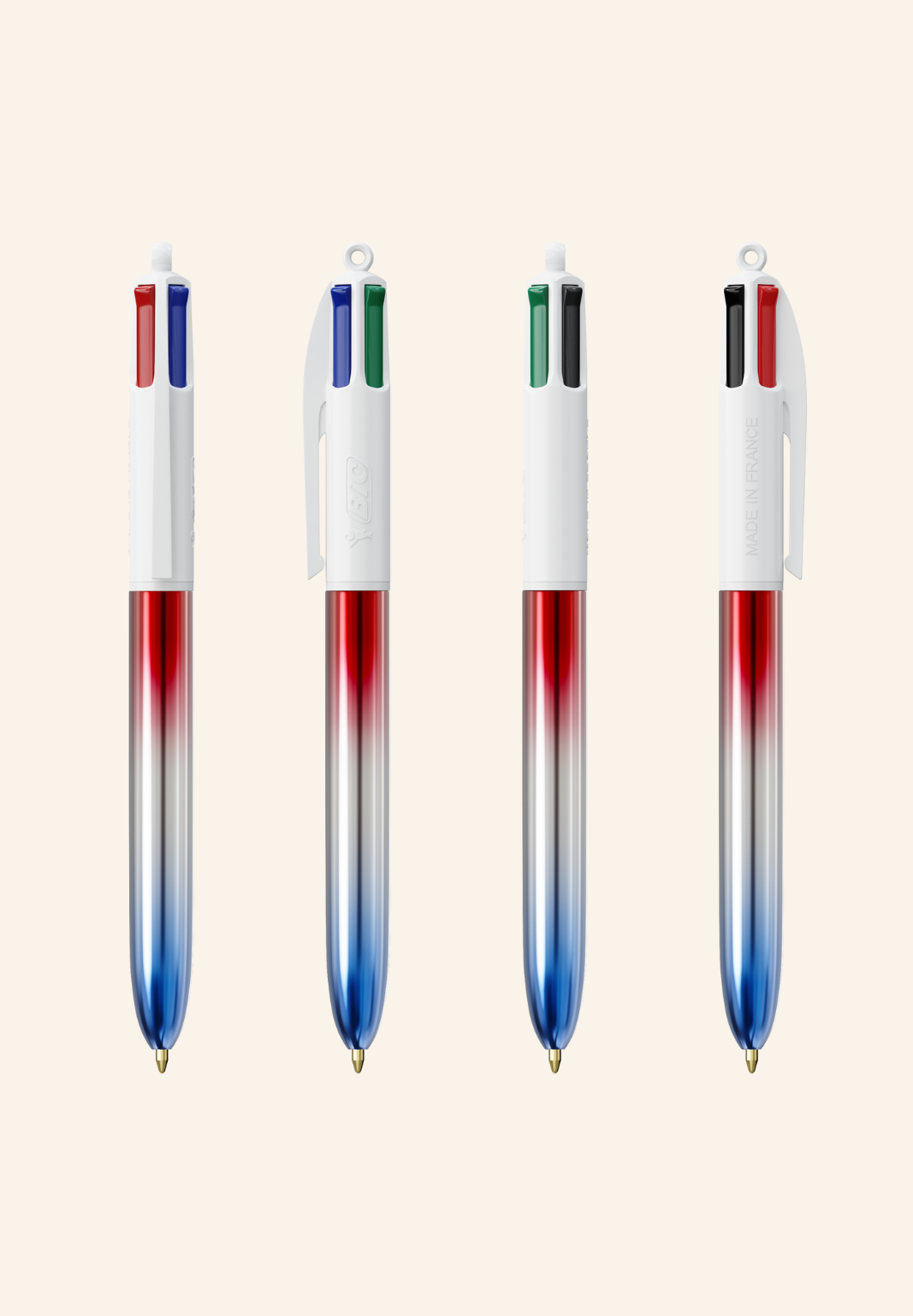 Stylo BIC 4 couleurs Flavie Flags