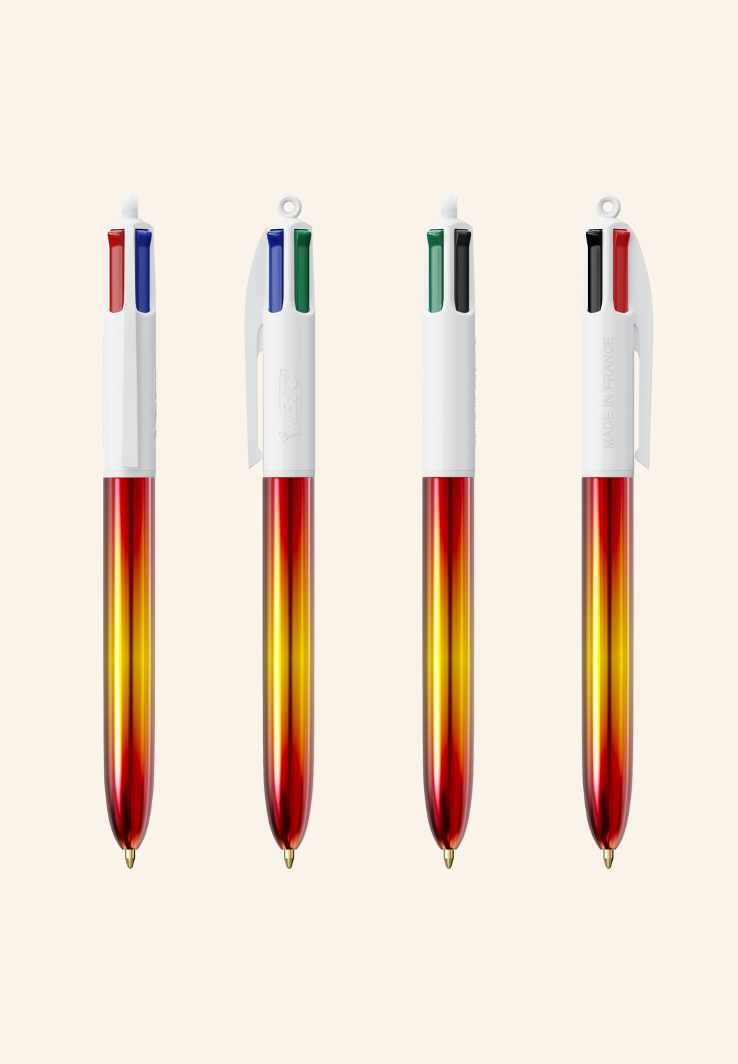 Stylo BIC 4 couleurs Flavie Flags