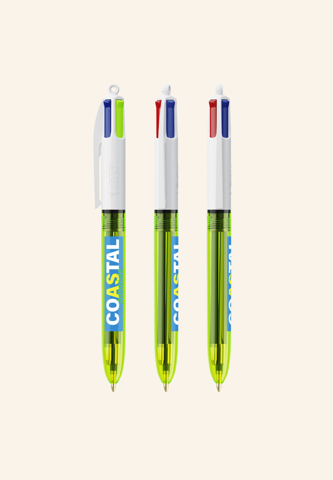 Stylo BIC 4 couleurs Florence Fluo