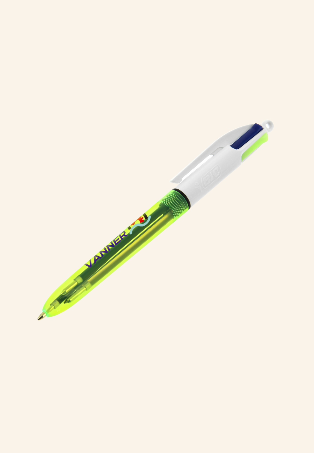Stylo BIC 4 couleurs Florence Fluo