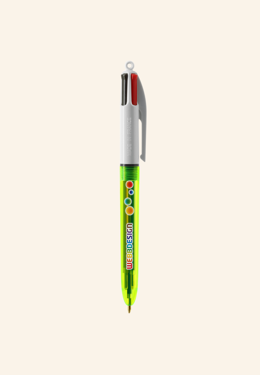 Stylo BIC 4 couleurs Florence Fluo