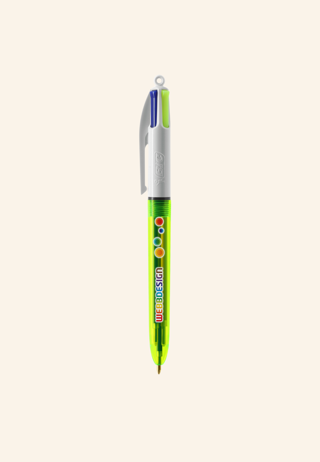 Stylo BIC 4 couleurs Florence Fluo