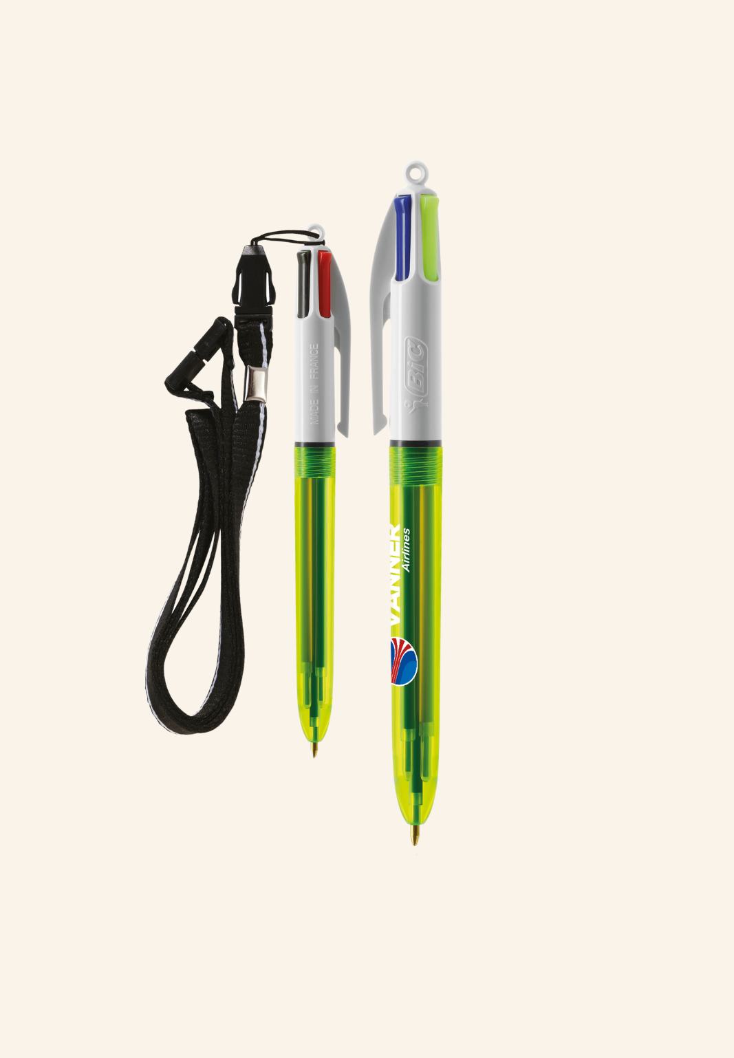 Stylo BIC 4 couleurs Florence Fluo