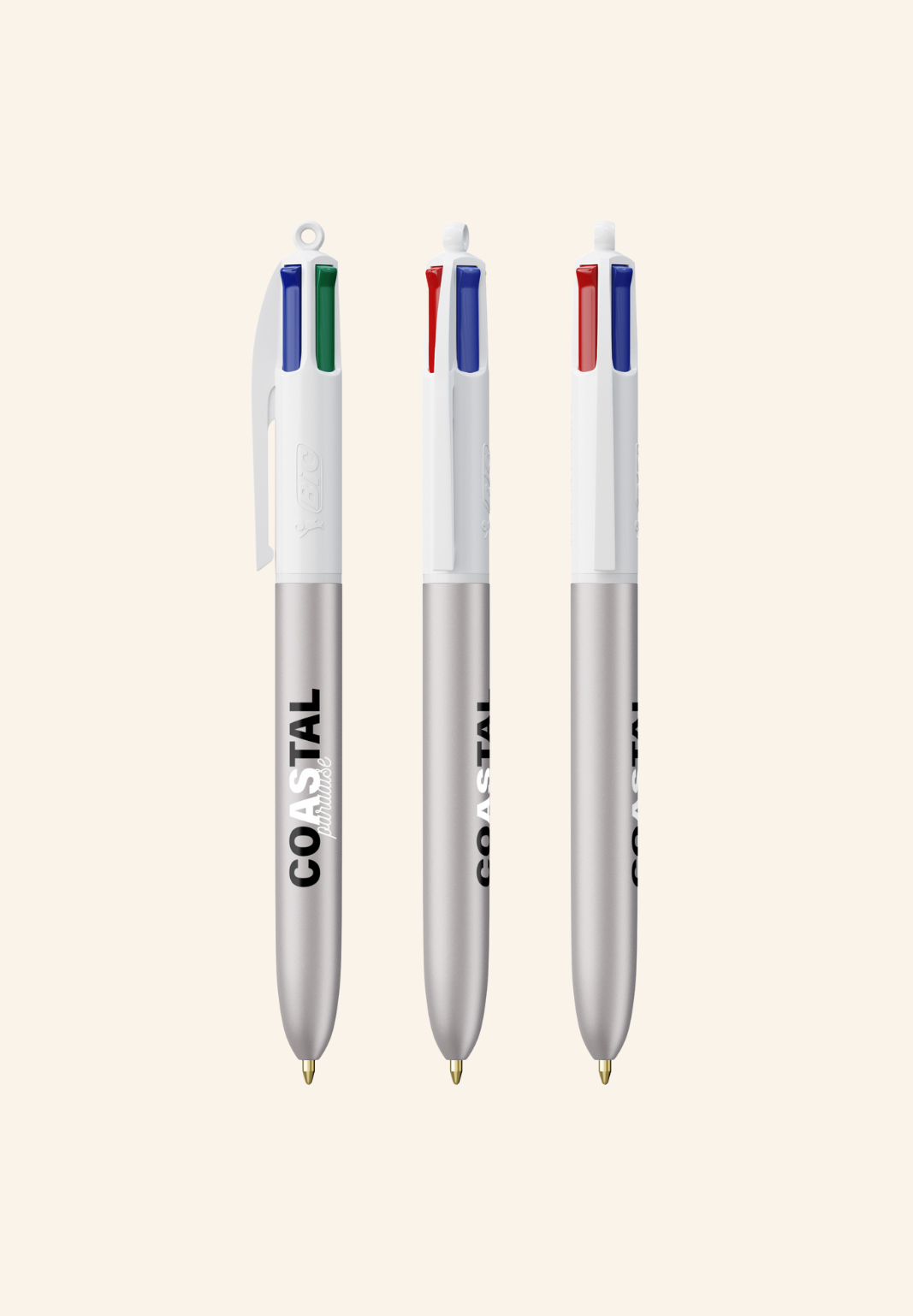 Stylo BIC 4 couleurs Gael glacé
